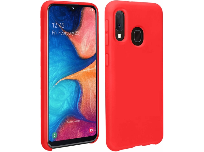 Carcasa Samsung Galaxy A20e AVIZAR Silicona Rojo