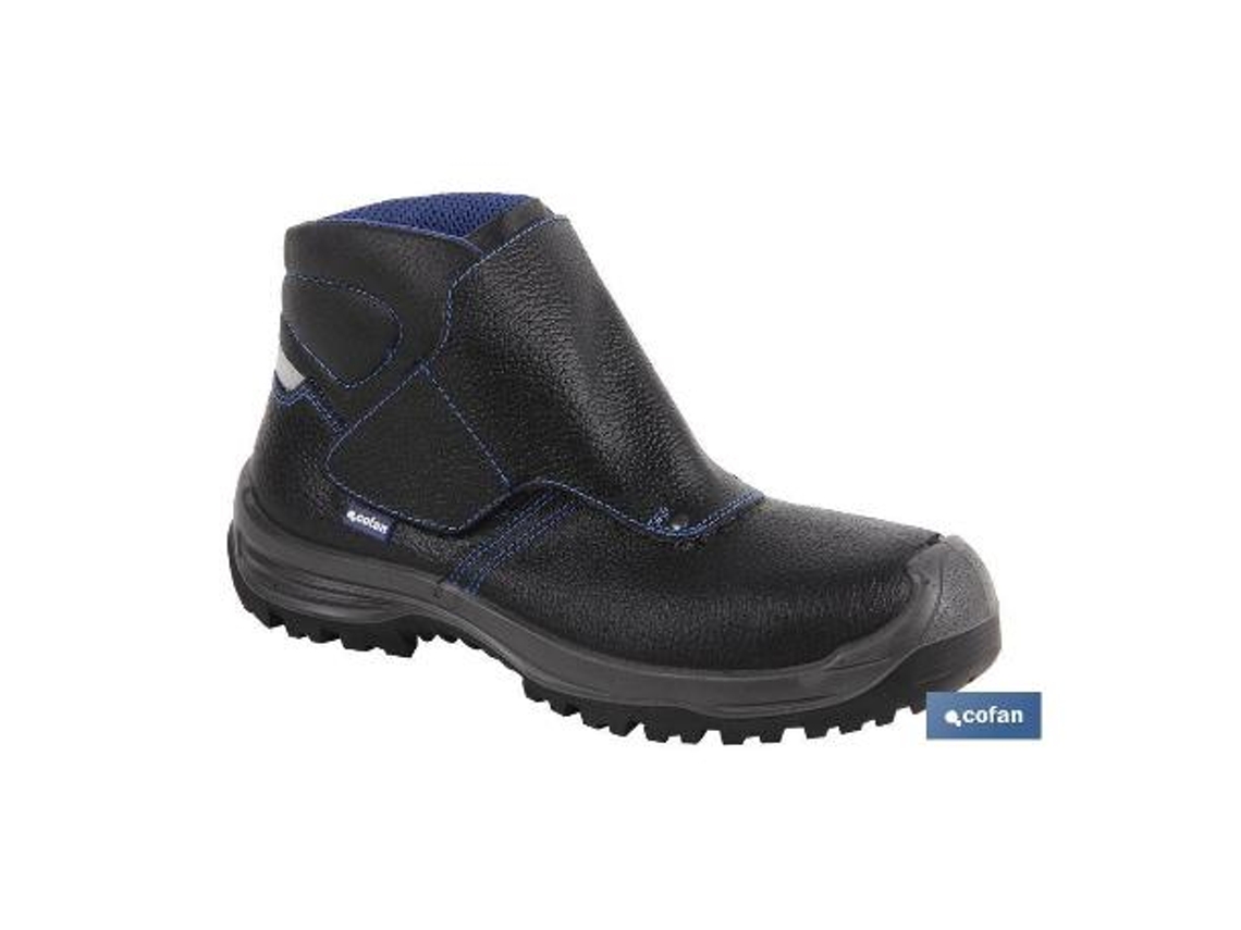 Bota piel negro cierre velcro s3 modelo urian t 38