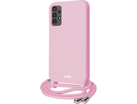 Funda Samsung Galaxy A13 4G SBS Color con Cordón Rosa