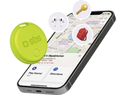 Localizador SBS Track My Circle - Compatible con Apple Find My y Android Find Hub (Verde)