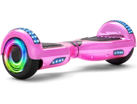 Hoverboard E-RIDES WF3 Rosa (Altavoz Bluetooth|Autonomía: 30-60 min| Velocidad Máx: 12 km/h)