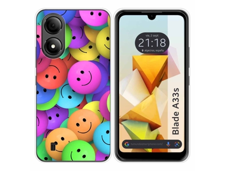 Funda Silicona para Zte Blade A33s diseño Smile Dibujos