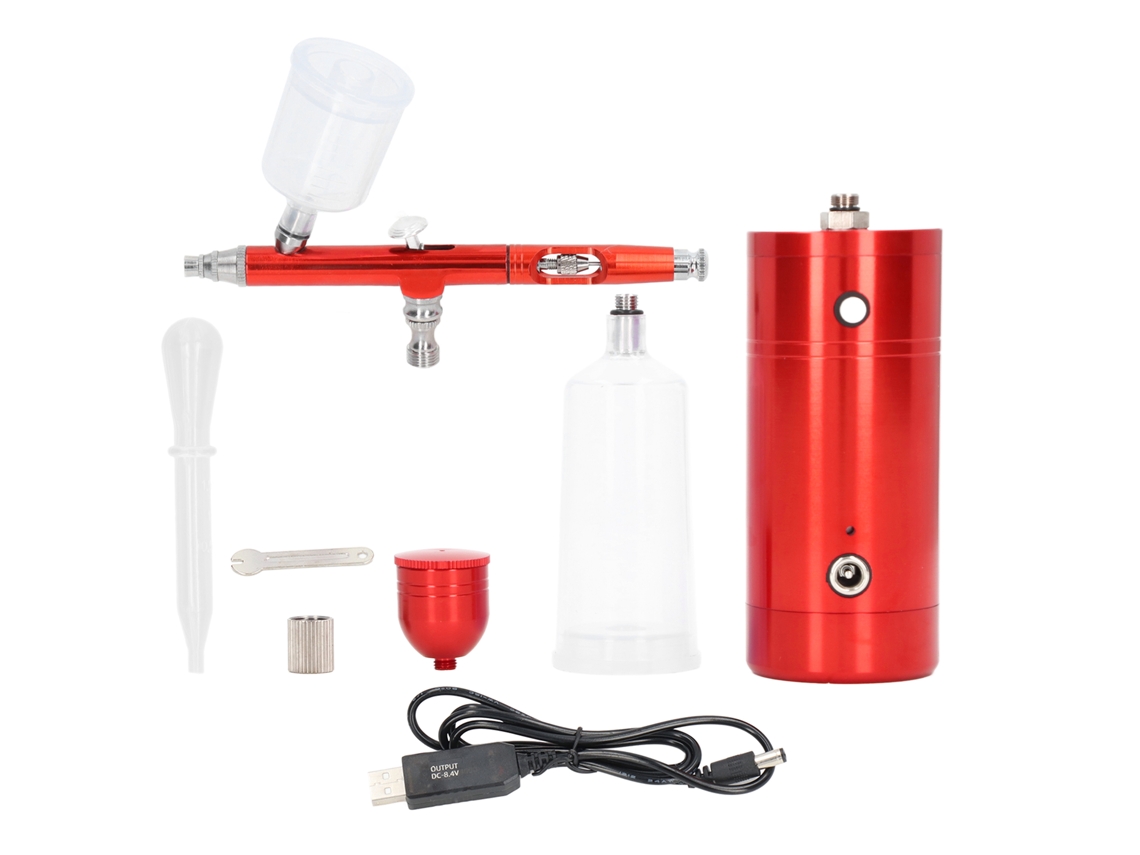 Mini Kit De Aerógrafo Inalámbrico Recargable Para Tatuajes, Pintura De Maquetas Y Decoración De Pasteles.