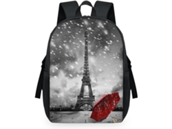Mochila Tropicallife Diseño Torre Eiffel Paraguas Para Niños Niñas Hombres Mujeres Multiusos Mochila Escola