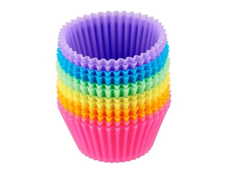 Molde de pastel de silicona en forma de muffin redondo para hornear magdalenas, utensilios de cocina para hornear, herramientas de decoración DIY