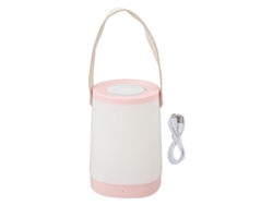 2026-altavoz Bluetooth Lanterna Portátil Hifi Inalámbrico Con Luz Led Ambiente Radio Recargable Para Exterior Rosa