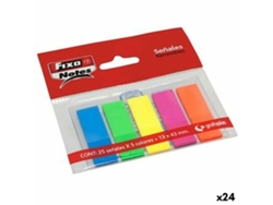Notas Adhesivas FIXO 25 Hojas 13 x 43 mm (24 Unidades)