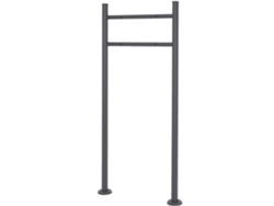 Soporte para buzón de 120 cm de acero inoxidable negro ML-DESIGN