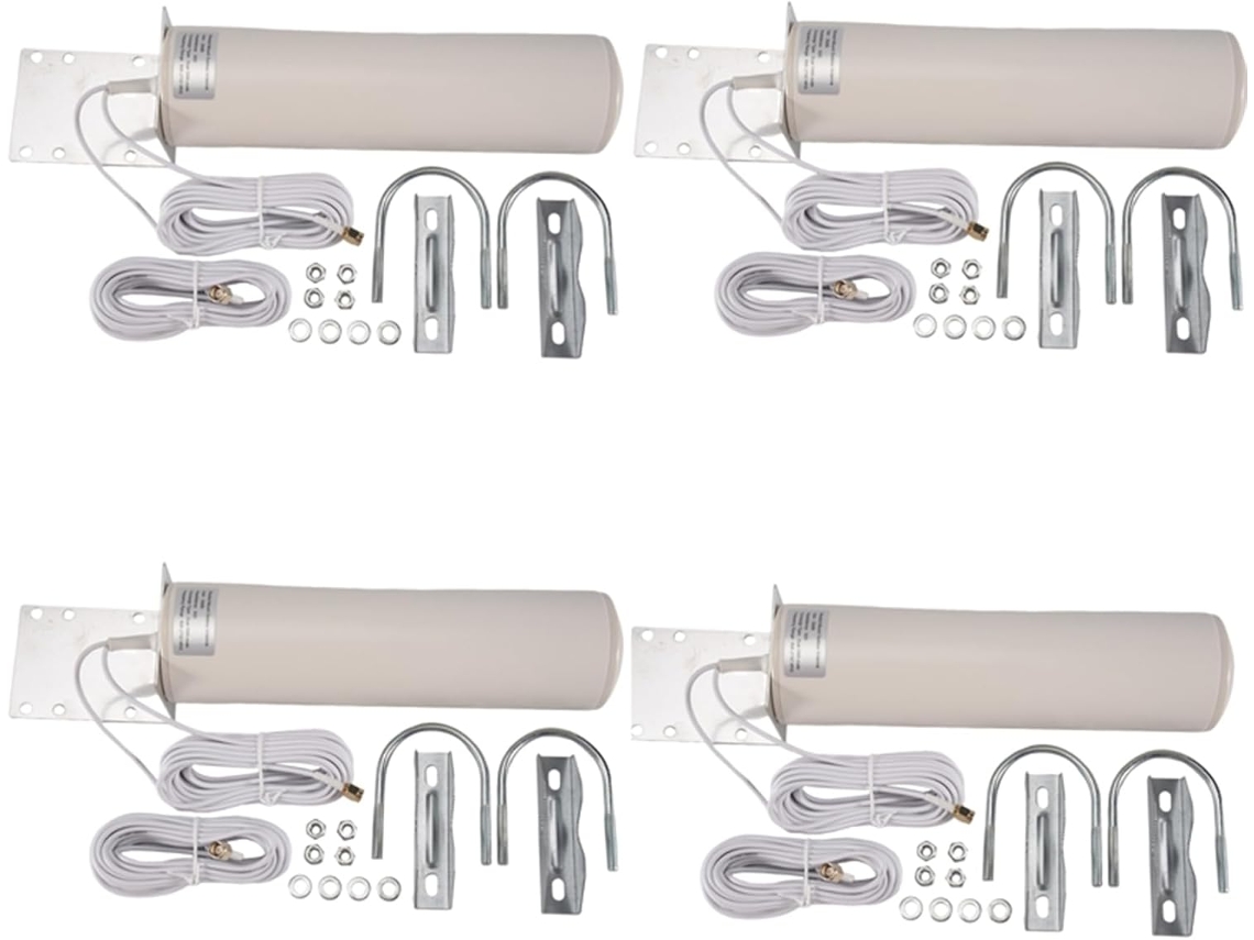 4 Antenas Wifi 4g Lte Antena Sma 12dbi Omni Macho Cable Doble 5m 2.4 Ghz Para B315 E8372 E3372