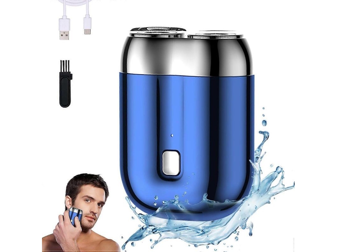 Afeitadora Eléctrica Para Hombre 2025, Mini Afeitadora Eléctrica Recargable E Impermeable, Dos Cuchillas, Compacta Para Viajes.