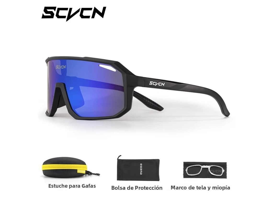 Gafas de ciclismo fotocromáticas unisex con estuche y protección UV400 MDUG (modelo estándar 2)
