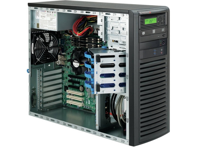Caja PC SUPERMICRO SuperChassis 732D3-903B (ATX Mid Tower - Negro)
