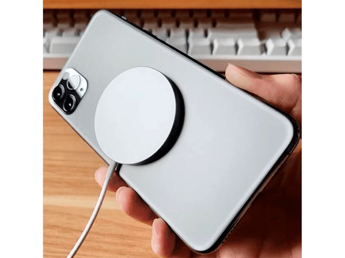 Cargador Sem Fios Carga Rápida Base Type-C para iPhone 15 Plus GIFT4ME  Blanco