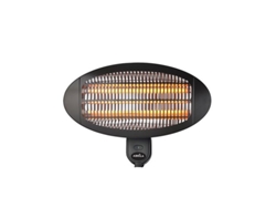 Calefactor Exterior Cuarzo 2000w Negro Pared 3 Elementos 3 Potencias Ip34 Orientable 36x50,5x22cm Austral