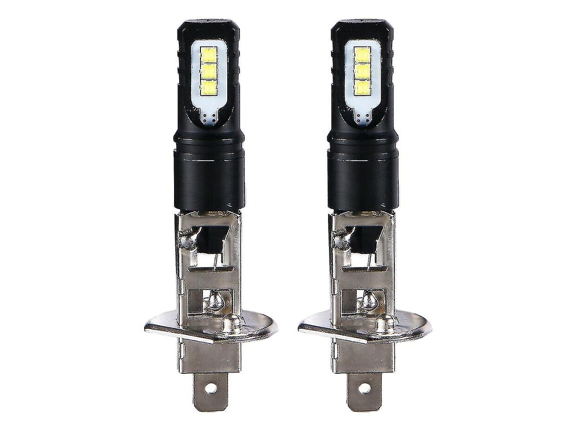 Kit De Bombillas Led Para Faros Delanteros H1 6000k Luz Blanca Super Brillante 6000lm Alto Haz 30w 12v 2 Piezas