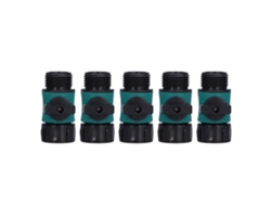5 Adaptadores De Conector Rápido Para Manguera De Riego, Tamaño 3/4 Pulg., Abs, Para Jardín Y Patio.