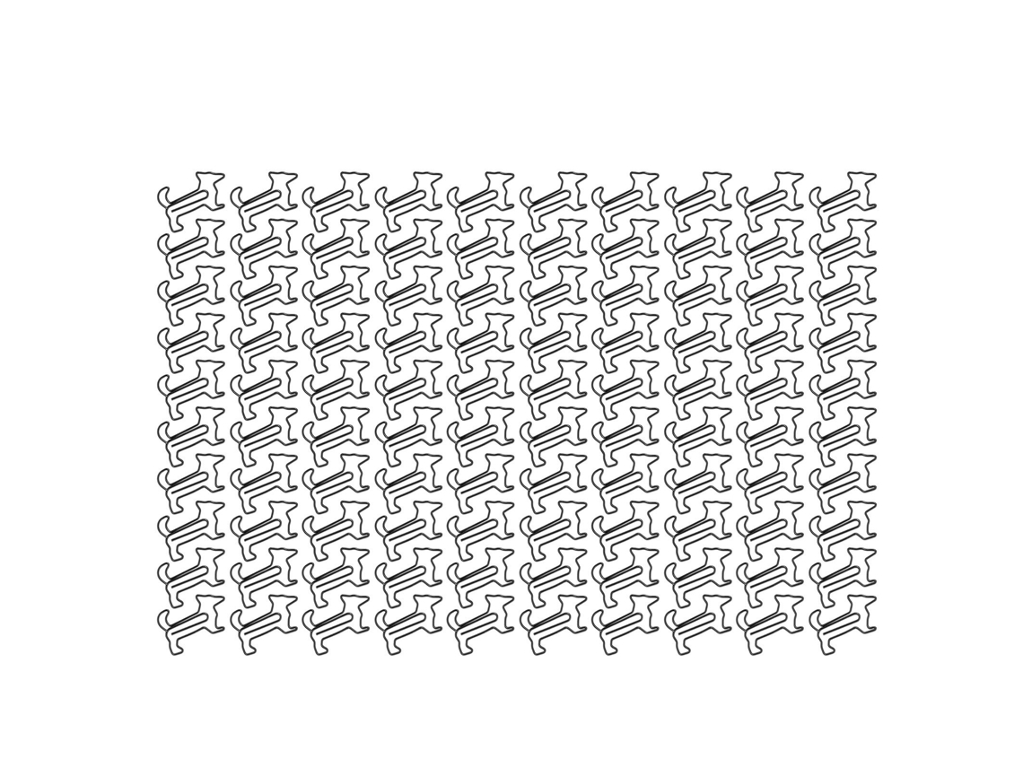 100 Adorables Clips De Papel De Metal Galvanizado Con Forma De Perro Para La Escuela Y La Oficina.