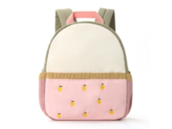 Mochila infantil pequeña y bonita con bloques de color, rosa manzana, YUNZII