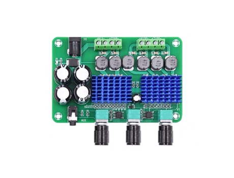 Placa Amplificador Digital Estéreo Subwoofer Classe D 2*50 W + 100 W Tpa3116D2 2.1
