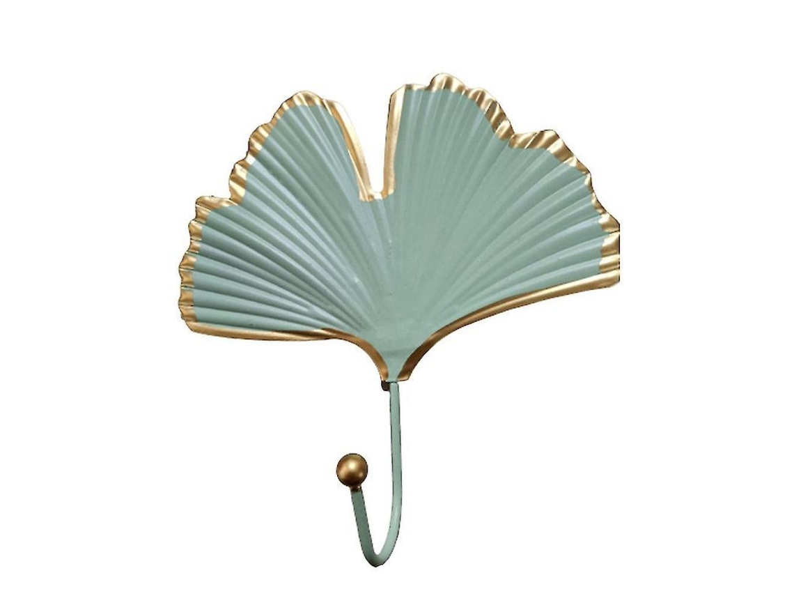 Fasst-gancho De Pared Con Dibujo De Hoja Para Ropa Llaves Armario Decoración Creativa De Hierro