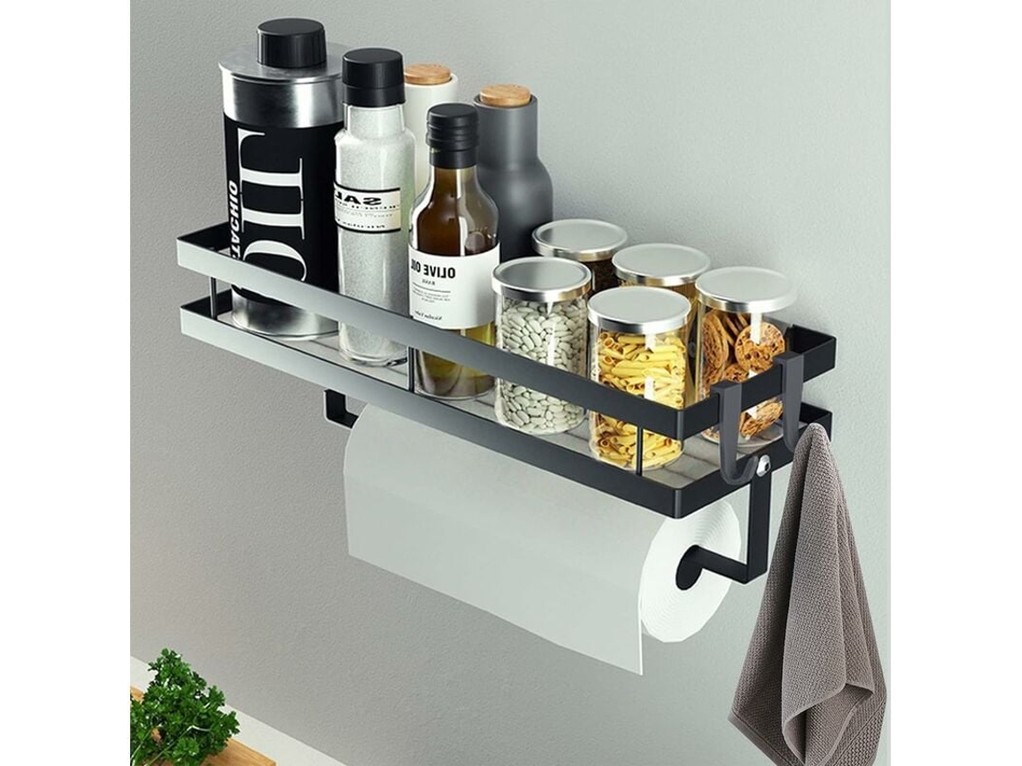 VYLARA Organizador De Cozinha Elegante, Fixação Magnética Forte, Amplo Espaço De Armazenamento Para Uma Experiência De Cozimento Simplificada (preto)