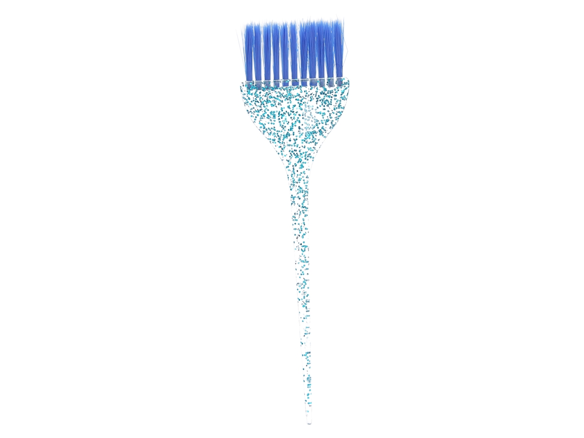 Pincel para Tintura de Cabelo 2026 com Cabo Brilhante, Ferramenta de Coloração para Cabeleireiro, Acessório Azul