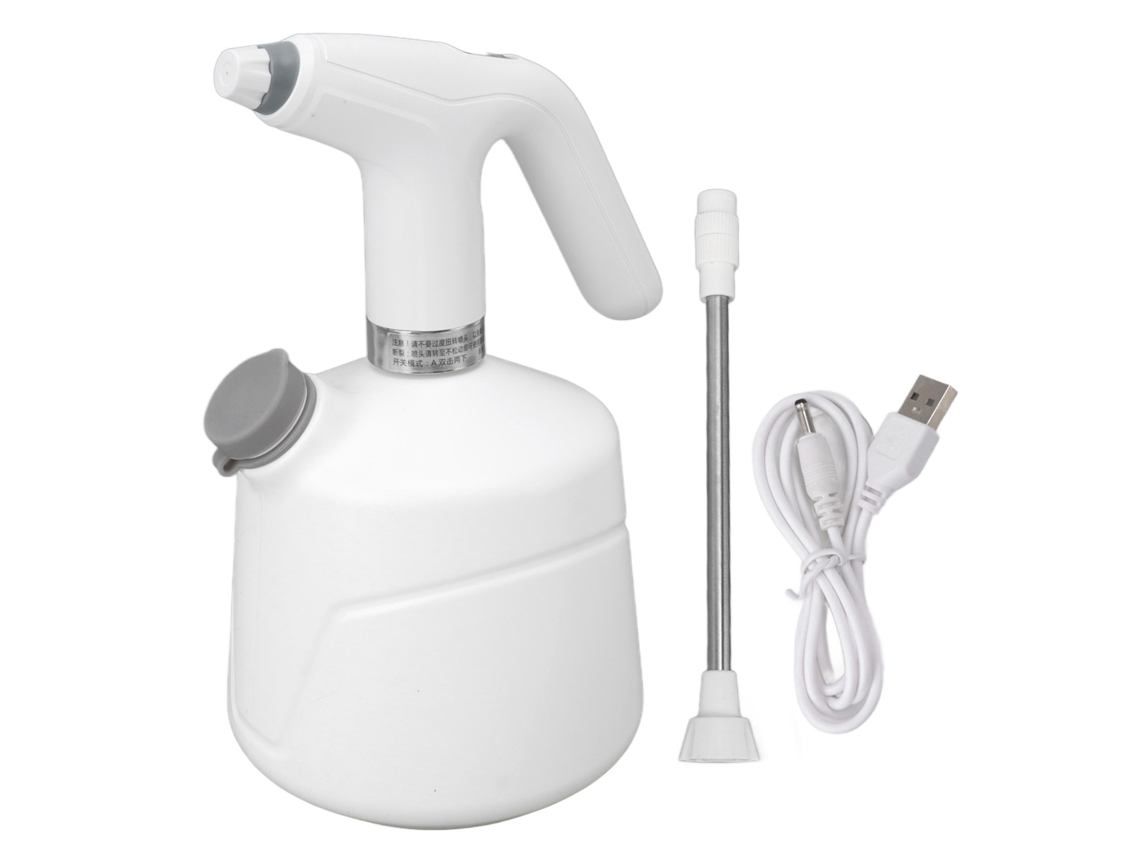 Pulverizador de jardín automático recargable, gran capacidad, blanco