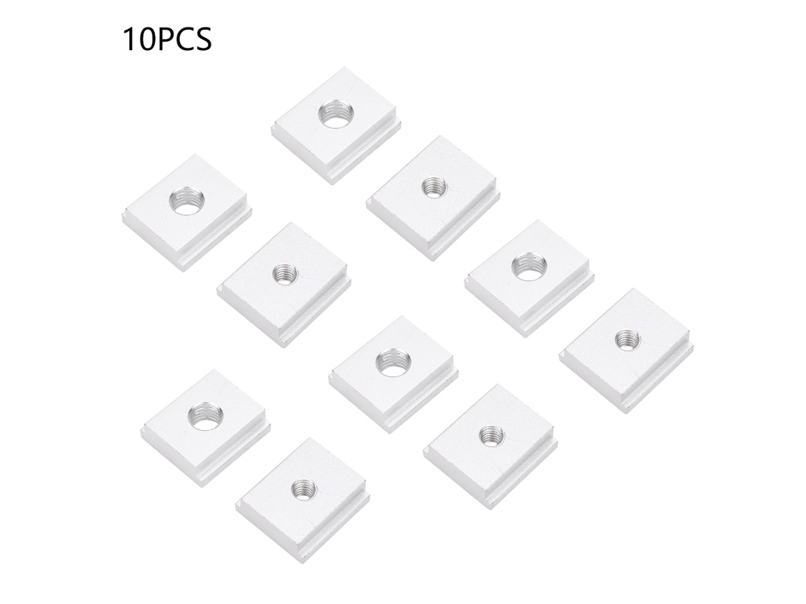 10 Bloques Deslizantes En Forma De T De Aleación De Aluminio M6 De 25*23*8 Mm Para Ranura De 30/45 Mm