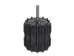 Rueda De Oruga De Tanque De Caucho Pom, Antideslizante, 112,1 Mm De Diámetro, 124 Mm De Ancho.