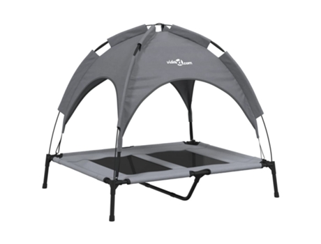 Cama para perros con dosel antracita VIDAXL tela oxford y acero