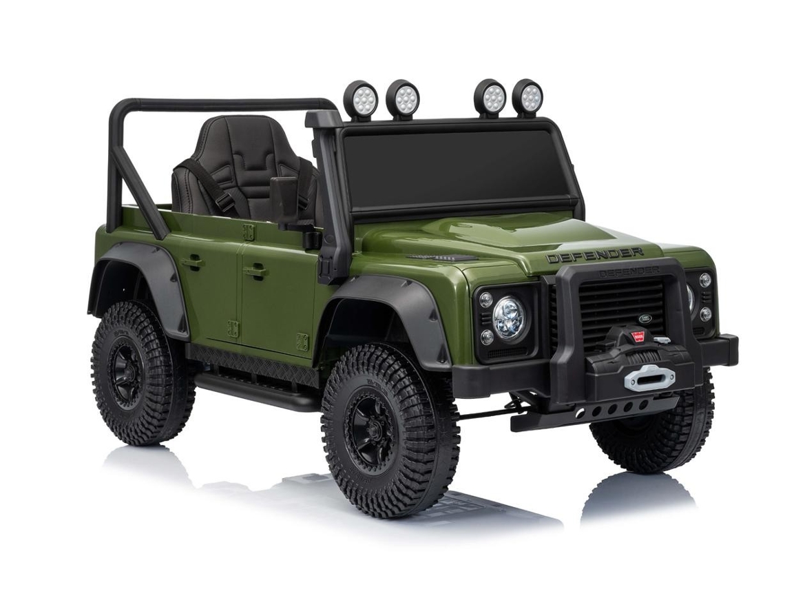 Land Rover Defender eléctrico de 24 V para niños, color verde Ataa