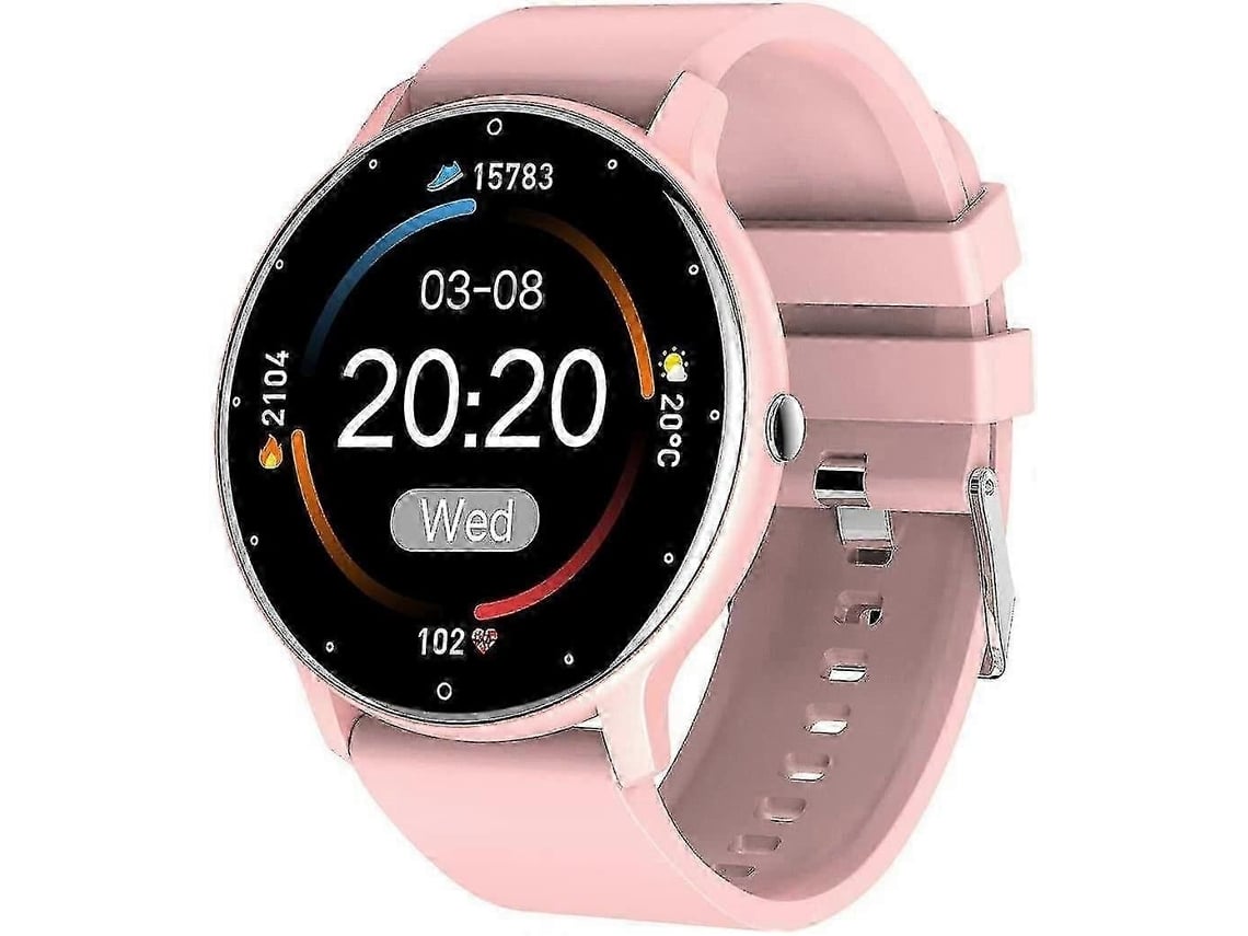 Reloj inteligente para teléfonos Android e iOS, monitor de frecuencia cardíaca, monitor de actividad física con tensiómetro y podómetro.