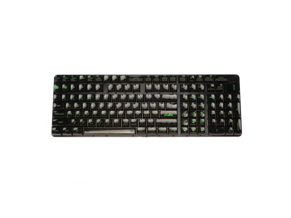 Juego De 132 Teclas, Altura Cbsa Pc, Acabado Mate Transparente, Ergonómico, Para Teclados Mecánicos Diy.