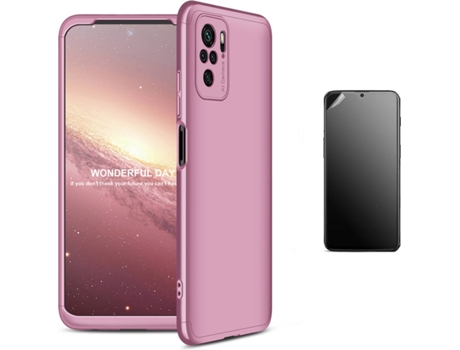 Kit Carcasa y Protector Xiaomi Mi Note 10S Ultimatte Slim Armor 360º Rosa