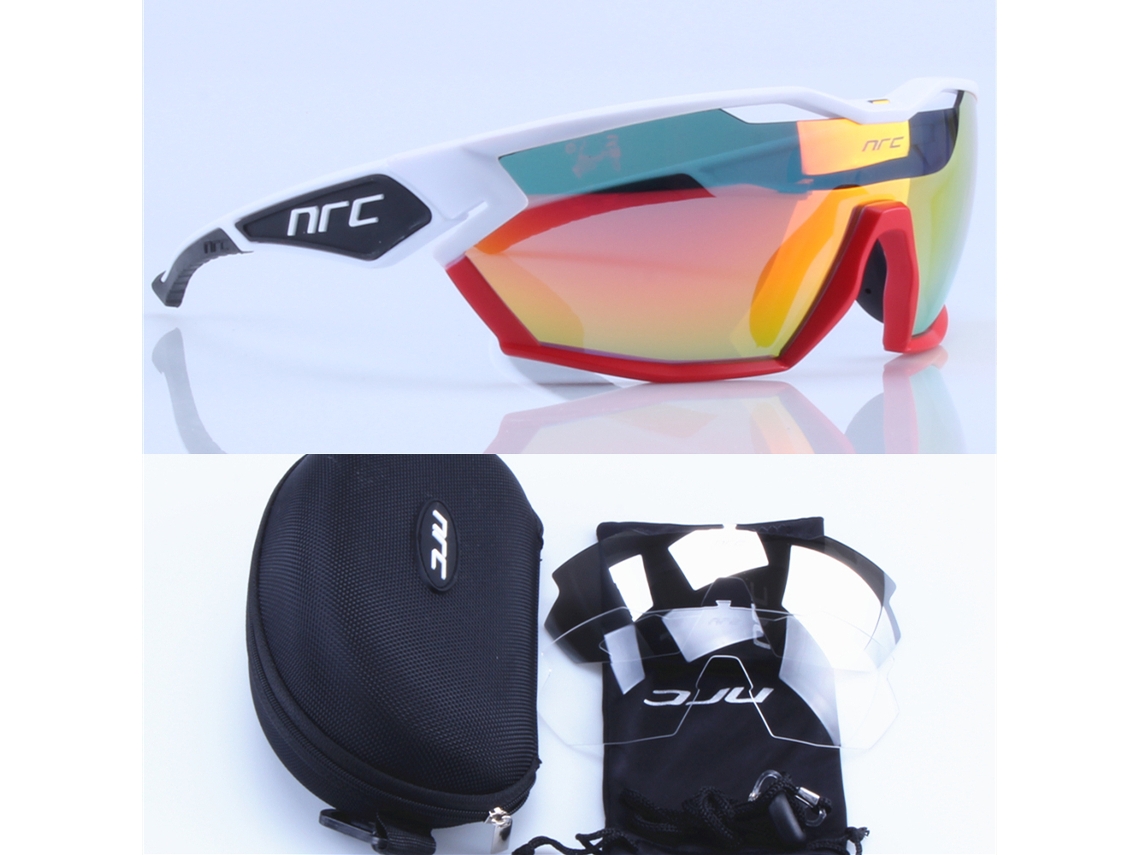 (estilo G) Gafas De Ciclismo Unisex Con 3 Lentes, Protección Uv400.