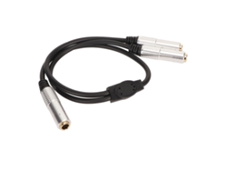 Cable En Y Estéreo Plug And Play De 6,35 Mm Hembra A Dos Conectores Hembra De 6,35 Mm, 0,5 M