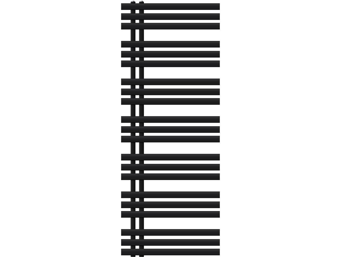 Radiador de baño de diseño Iron EM 600x1600 mm negro mate Luxe Bath