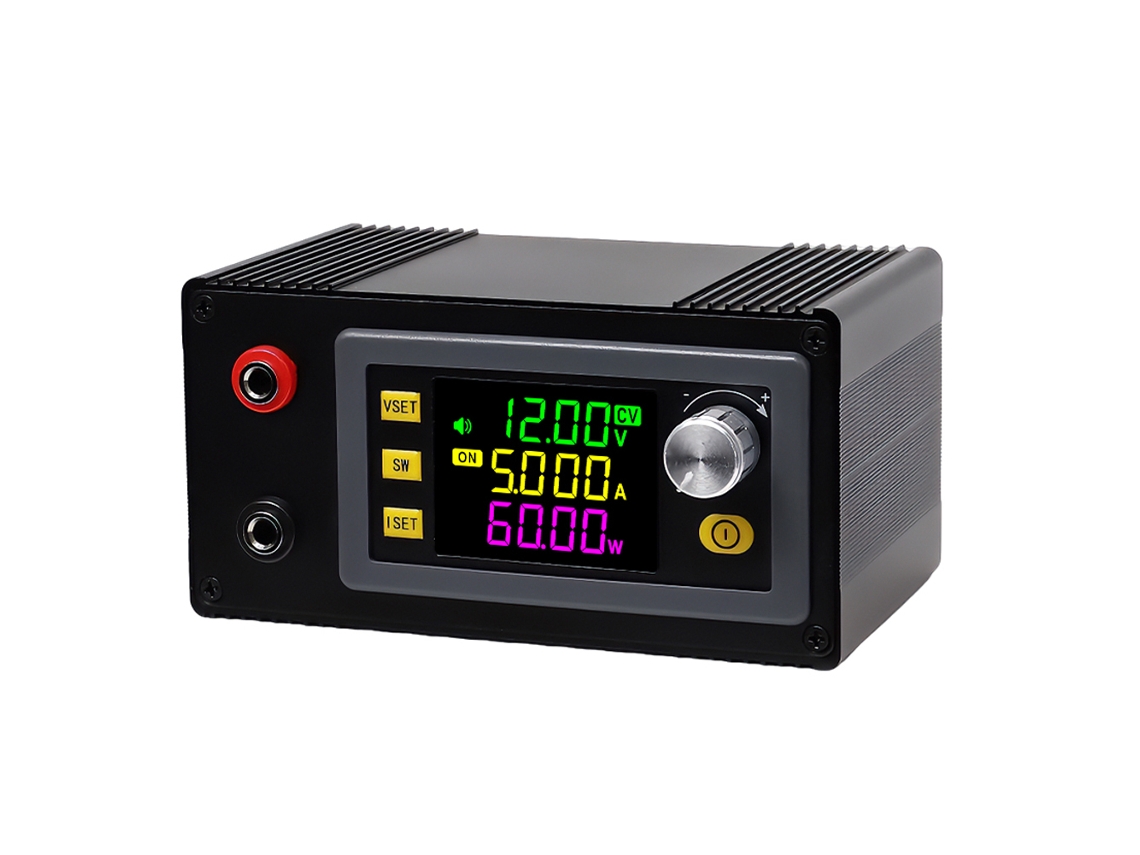 Módulo De Fuente De Alimentación Con Regulador De Voltaje Cc, Pantalla Lcd Va De Ángulo Completo Y Carga Solar Mppt.