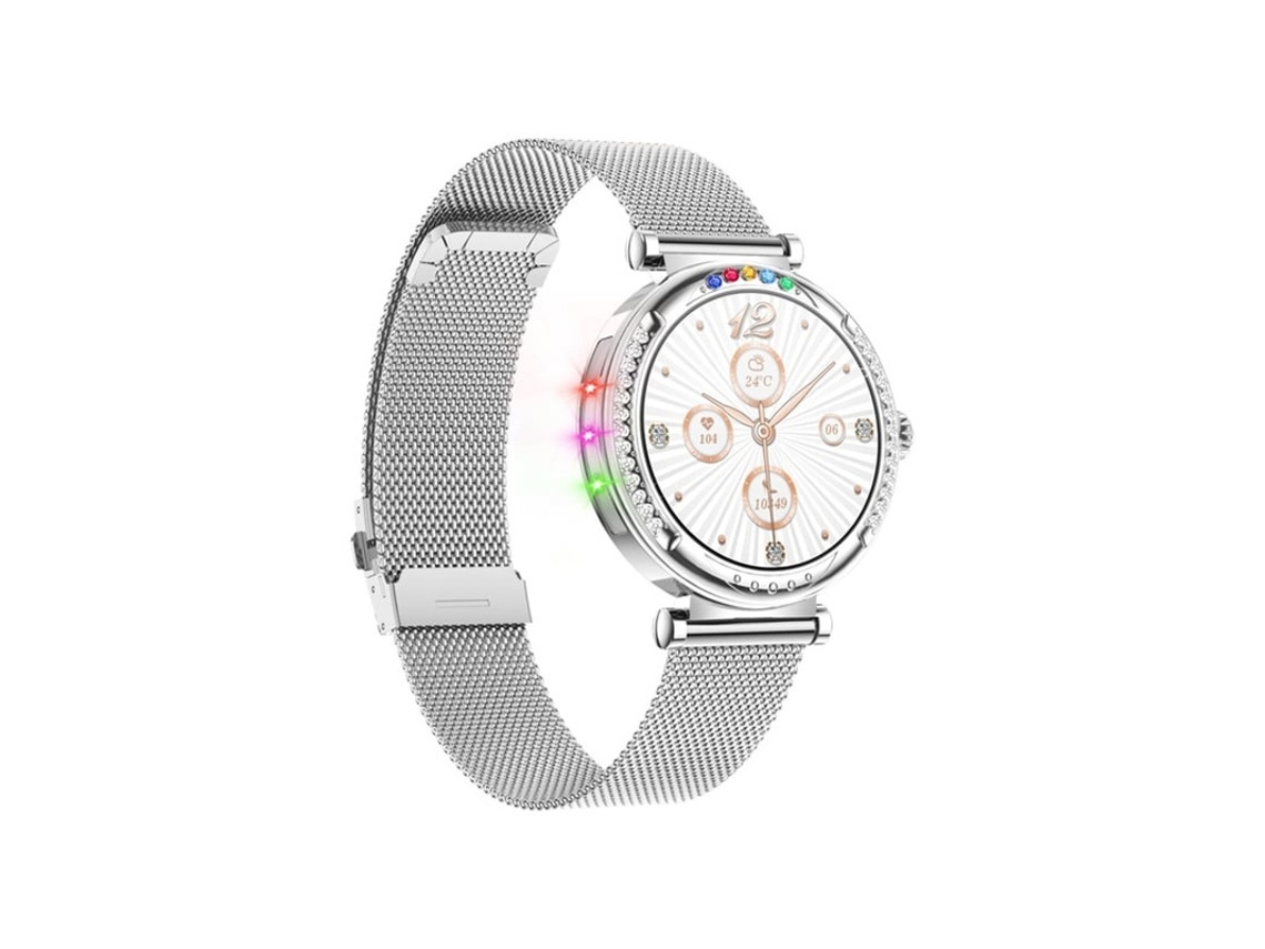 Reloj inteligente CF33 de 1,27 pulgadas, resistente al agua IP67, con más de 100 modos deportivos, color plateado. Bestvite