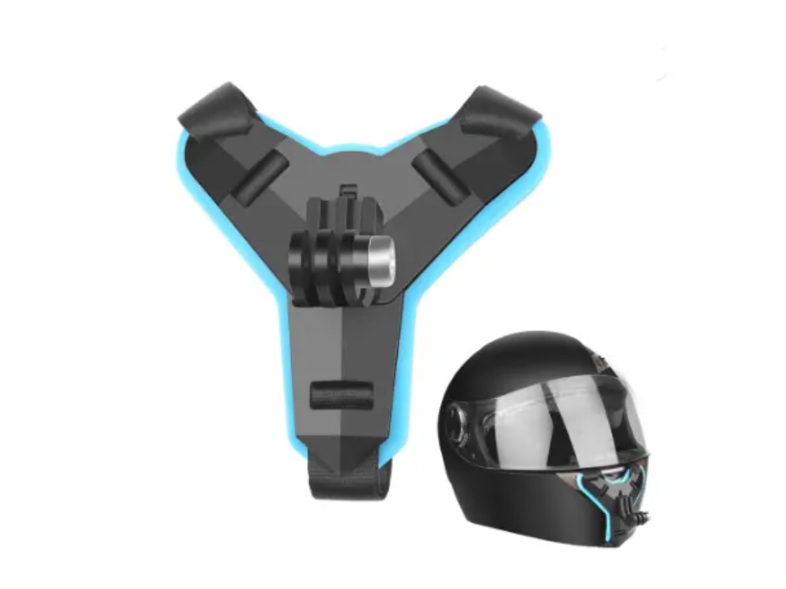 Szsmart Js-d09 Soporte Integral De Barbilla Para Casco Gopro Cameraazul