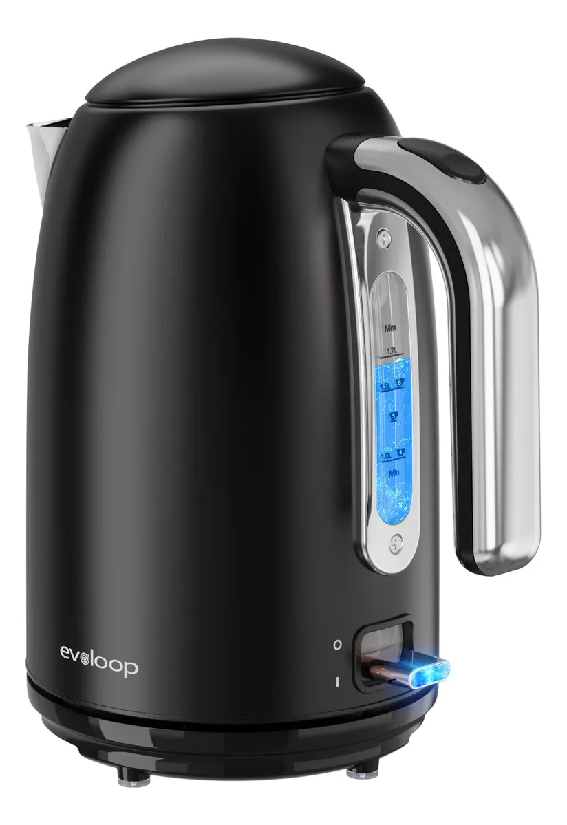 Hervidores eléctricos, tetera de 1,7 litros, calentador de agua