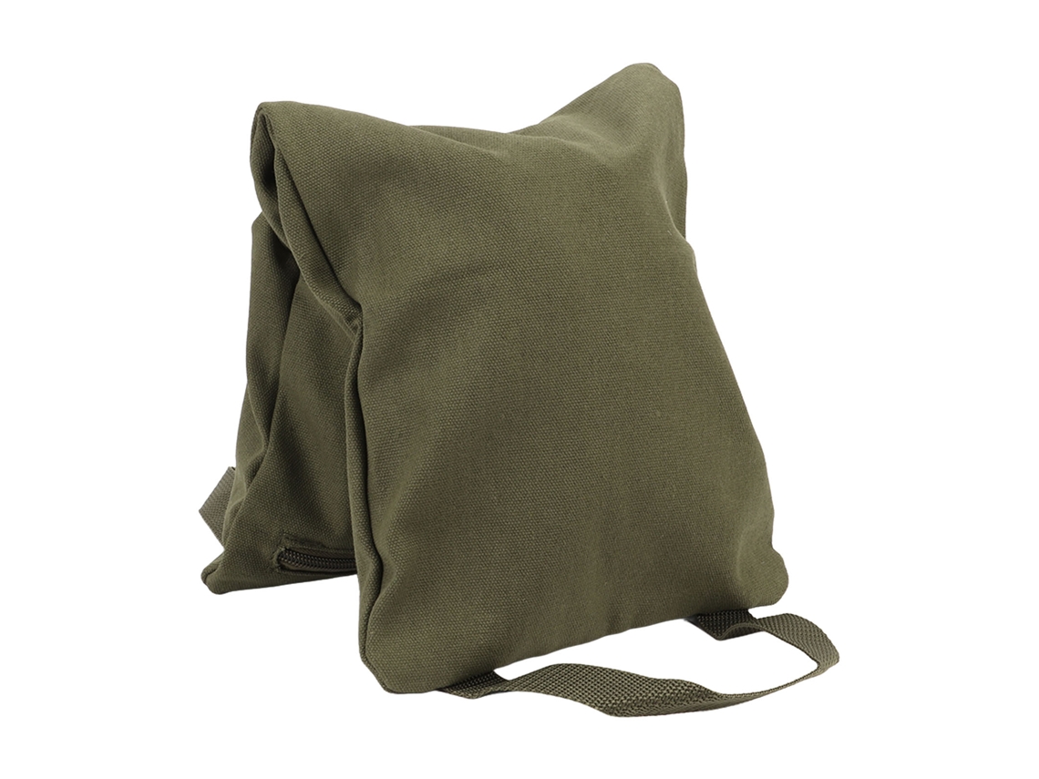 Saco De Arena De Yoga Verde Militar Con Asa De Lona Portátil Rellenable Para Pesas Y Entrenamiento.
