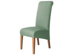 1 paquete de funda protectora extraíble para silla de comedor para el hogar, restaurante-06 # verde claro-Tipo de encosto alto LUUCOZK