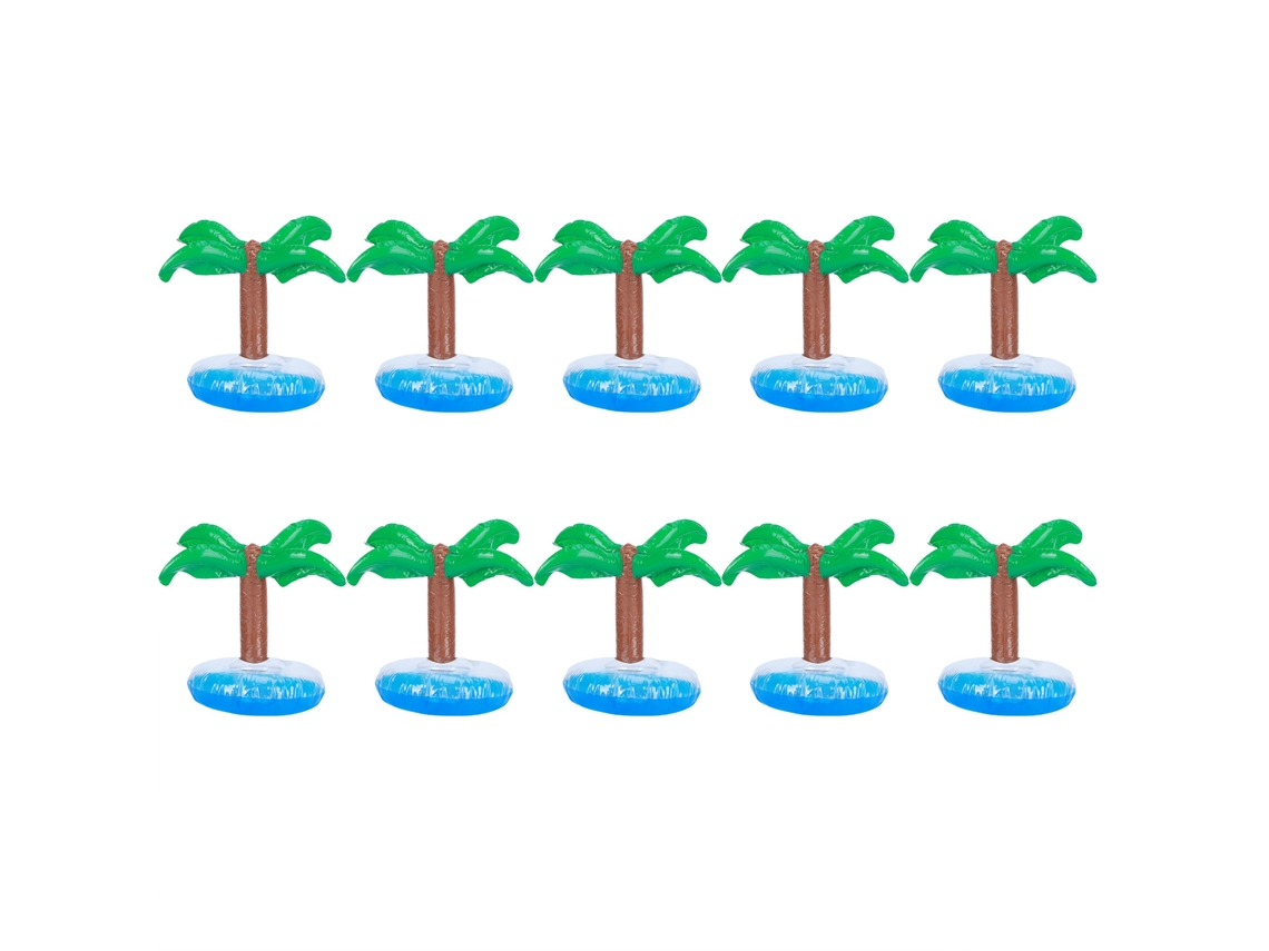 10 portavasos inflables de PVC para piscina y playa: ideales para actividades al aire libre.