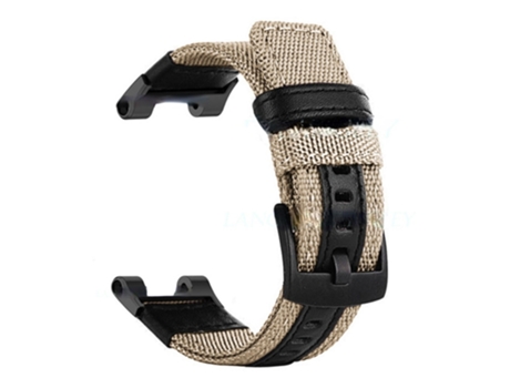 Correa de nailon liberación rápida con hebilla 22mm para Huami Amazfit T-Rex/T-Rex Pro/Ares - caqui