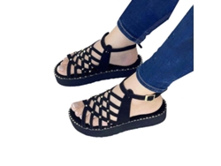 2026-sandalias De Playa Para Mujer Verano Con Remaches Cruzadas Y Plataforma Casual Aligeradas Con Hebilla Trasera