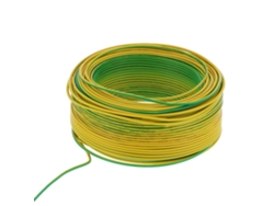 Cable eléctrico flexible Bvr-1x2.5 100m Cobre Rojo 19 conductores Aislado AC450v Amarillo-Verde
