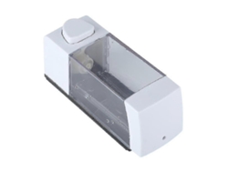 Dispensador manual de jabón líquido y champú para baño, de plástico, con caja de montaje en pared | Jabón líquido Rosewell