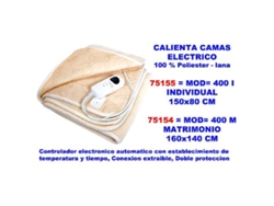 Hjm calienta camas elect.individual      60 w 400-i   150x  80cm