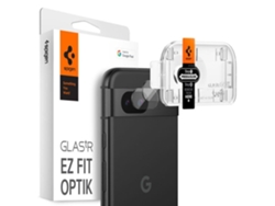 Spigen Optik.tr - Protector de lente de cristal templado 9h compatible con Google Pixel 8a (lote de 2)